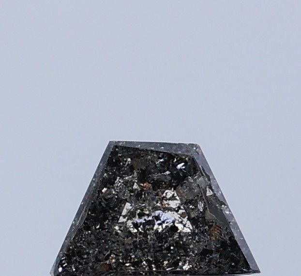 0.30 ct Trapezoid Salt and Pepper Natural Diamond, I3