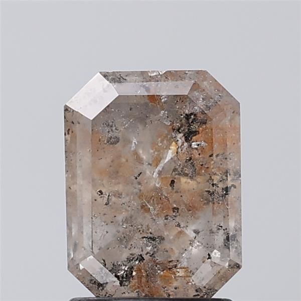 1.89 ct Emerald Salt and Pepper Natural Diamond, I3