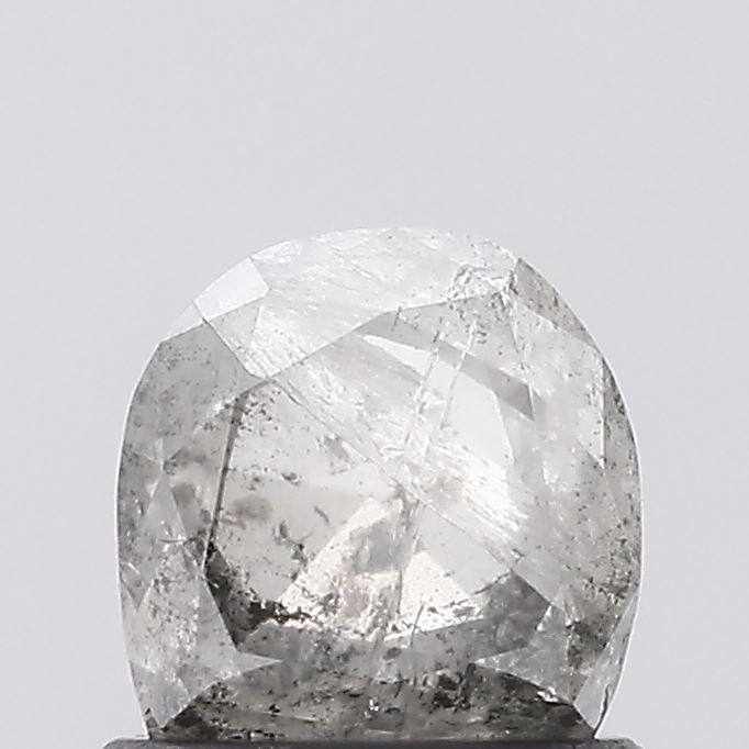 1.15 ct Half Moon Salt and Pepper Natural Diamond, I3