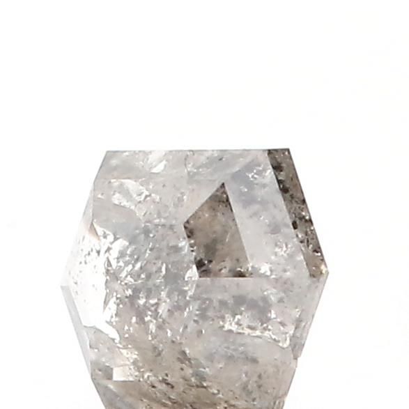 0.49 ct Hexagon Salt and Pepper Natural Diamond, I3
