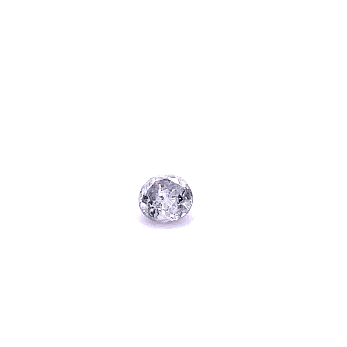 0.85 ct Round Salt and Pepper Natural Diamond