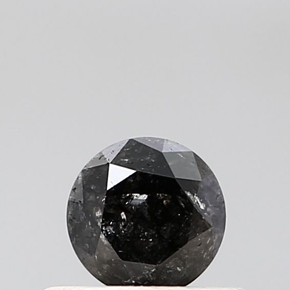0.39 ct Round Salt and Pepper Natural Diamond, VS1