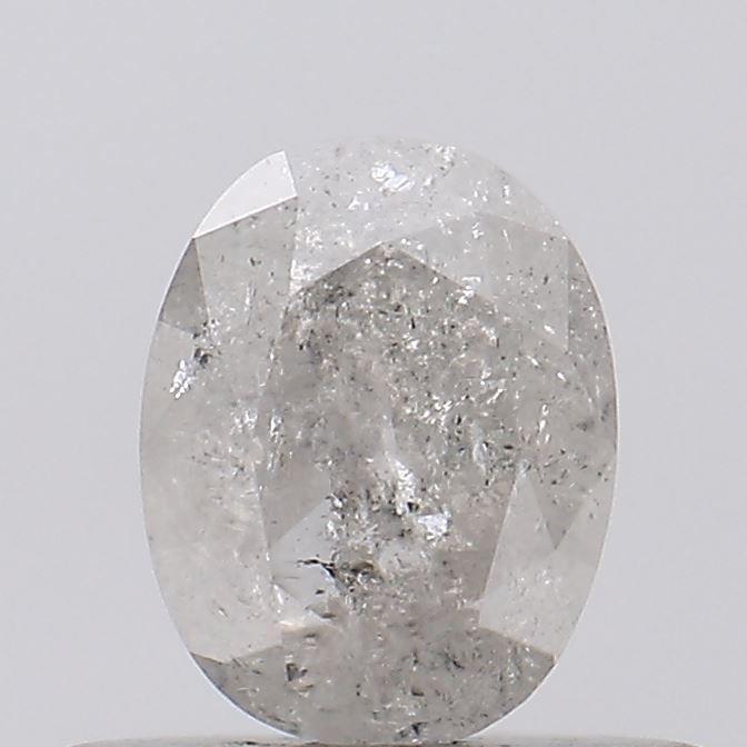 0.50 ct Oval Salt and Pepper Natural Diamond, I3