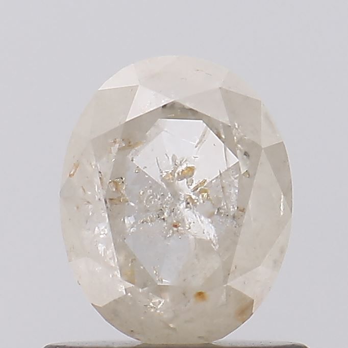 0.96 ct Oval Salt and Pepper Natural Diamond, I3