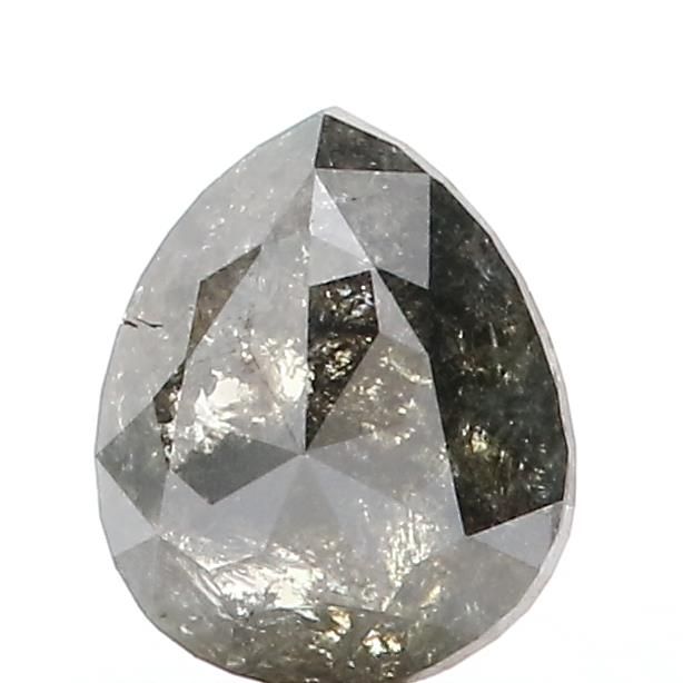 0.72 ct Pear Salt and Pepper Natural Diamond, I3