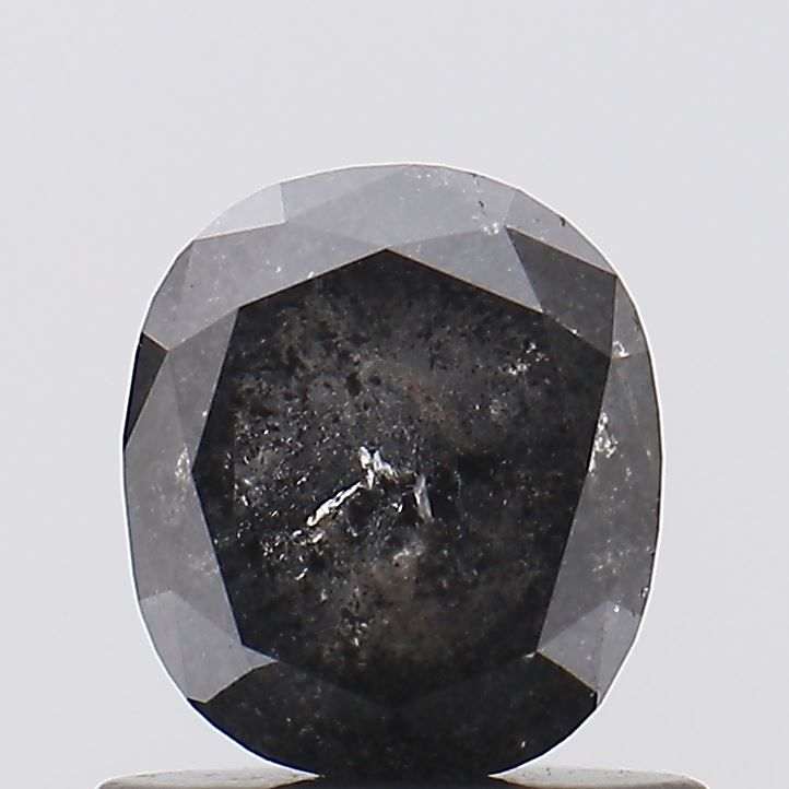 1.12 ct Cushion Salt and Pepper Natural Diamond, I3