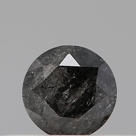 0.23 ct Round Salt and Pepper Natural Diamond, VS2