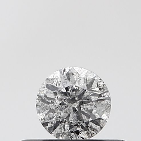 0.24 ct Round Salt and Pepper Natural Diamond, VVS2