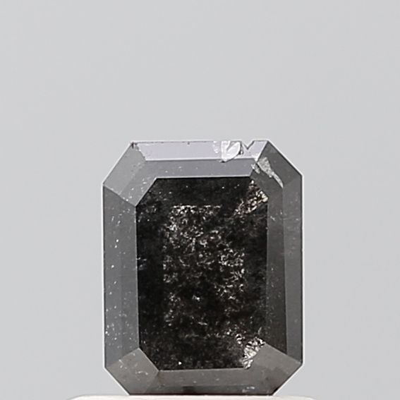 0.42 ct Emerald Salt and Pepper Natural Diamond, VS1