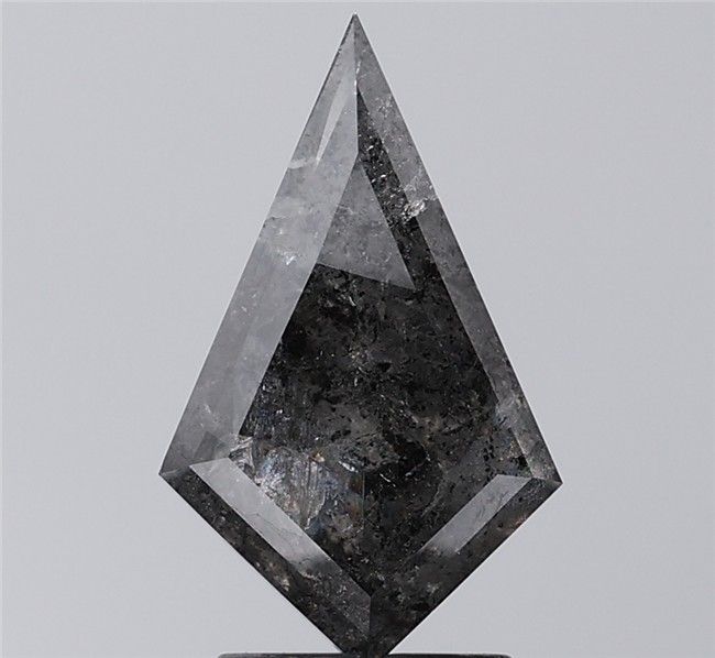 2.57 ct Kite Salt and Pepper Natural Diamond, I3