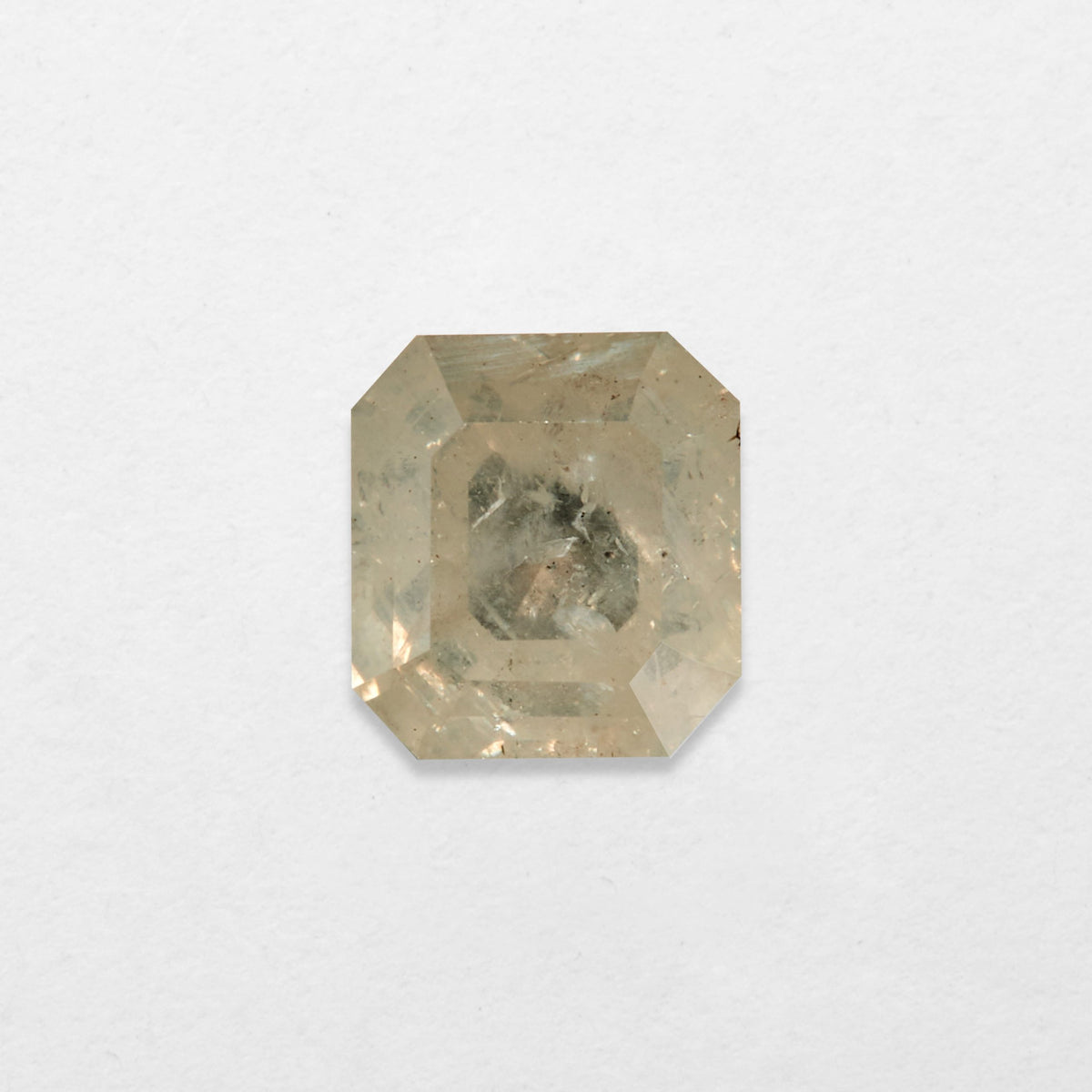 0.78 ct Rectangular Modified Shape Salt and Pepper Natural Diamond