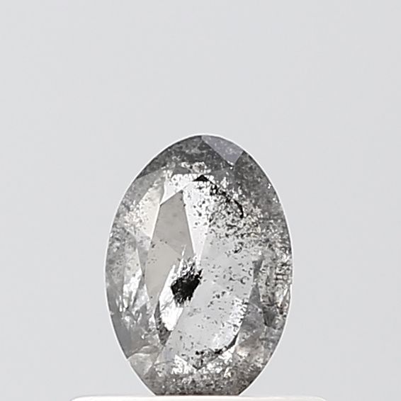 0.37 ct Oval Salt and Pepper Natural Diamond, VVS2