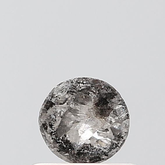 0.40 ct Rose Cut Salt and Pepper Natural Diamond, VVS2