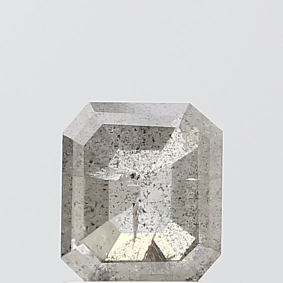 1.17 ct Emerald Salt and Pepper Natural Diamond, VS1
