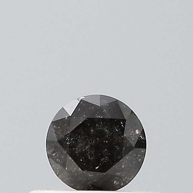 0.30 ct Round Salt and Pepper Natural Diamond, VVS2