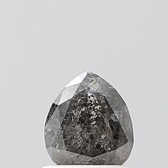 0.84 ct Pear Salt and Pepper Natural Diamond, VVS2