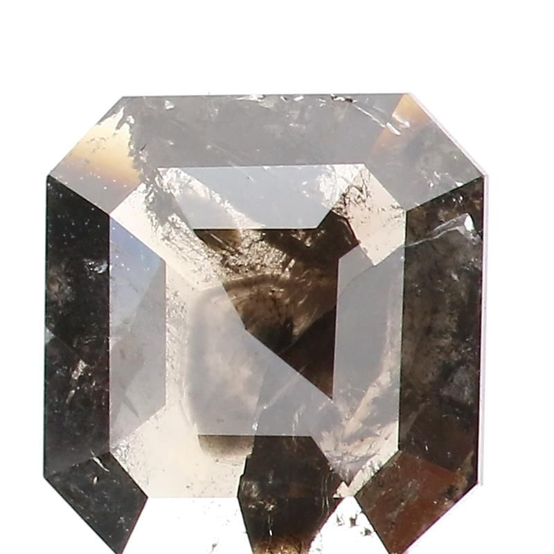 1.08 ct Radiant Salt and Pepper Natural Diamond, I3