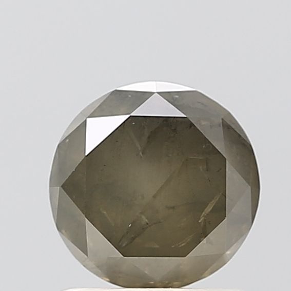 1.30 ct Round Salt and Pepper Natural Diamond, VVS2