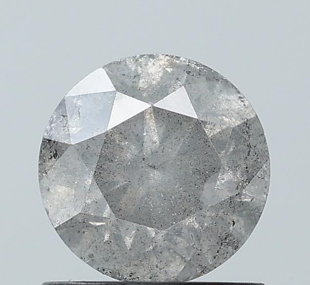 1.09 ct Round Salt and Pepper Natural Diamond, I3