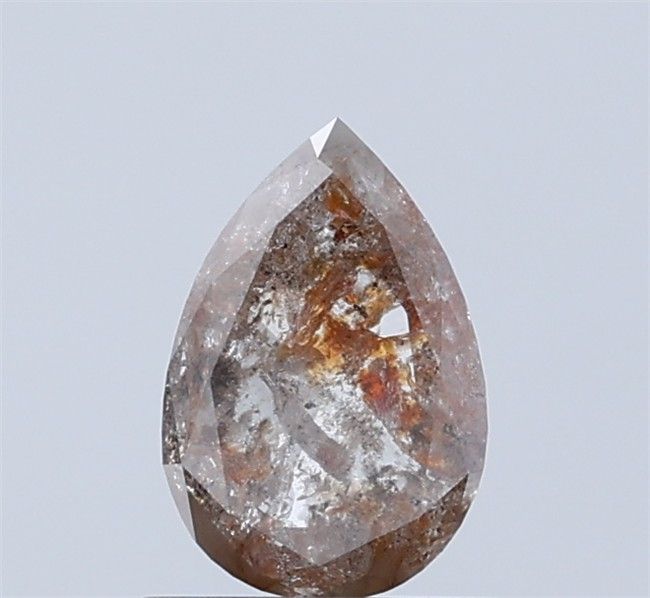 0.90 ct Pear Salt and Pepper Natural Diamond, I3