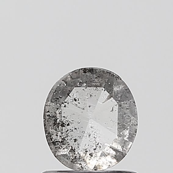 0.42 ct Oval Salt and Pepper Natural Diamond, VVS2