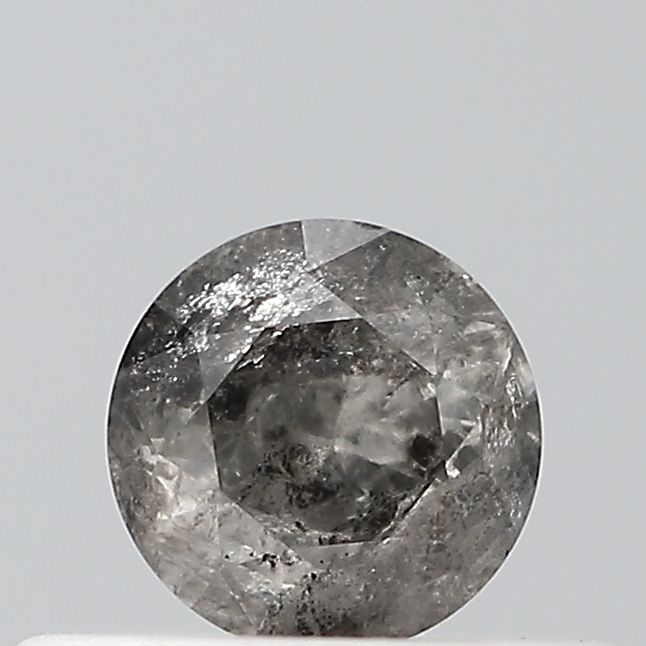 0.26 ct Round Salt and Pepper Natural Diamond, VVS2