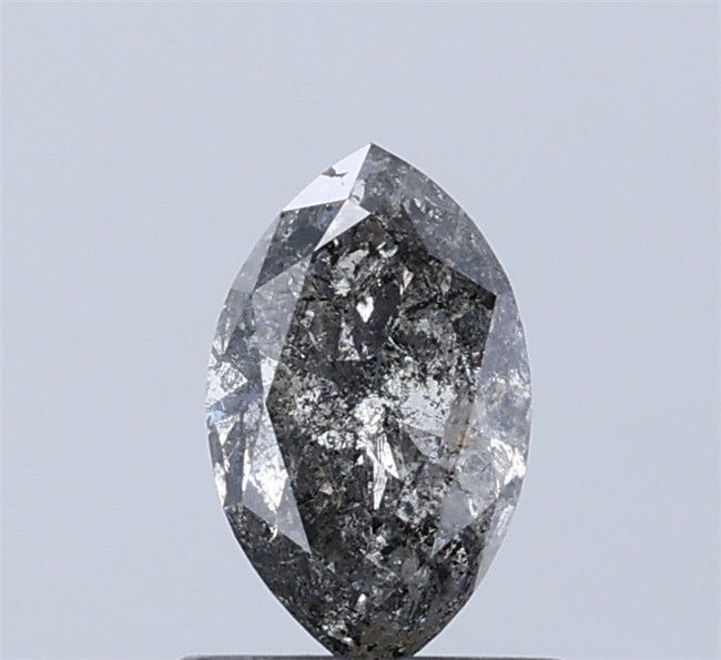 0.89 ct Marquise Salt and Pepper Natural Diamond, I3