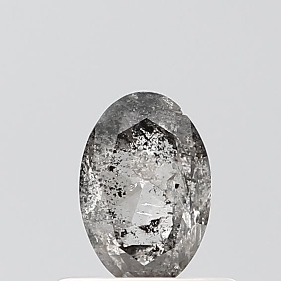 0.39 ct Oval Salt and Pepper Natural Diamond, VS1