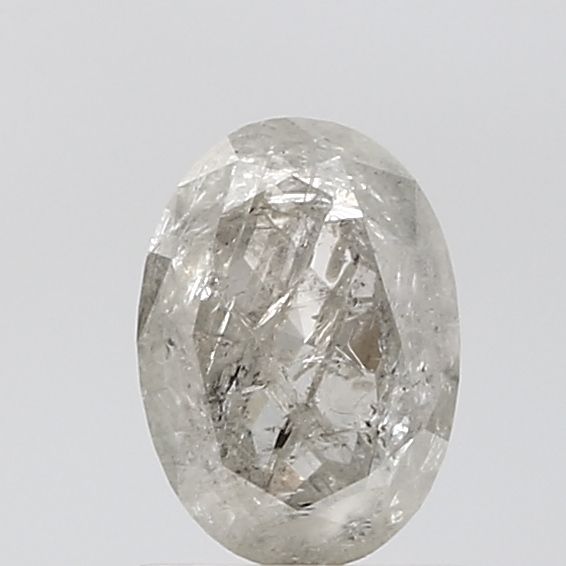 0.99 ct Oval Salt and Pepper Natural Diamond, VVS2