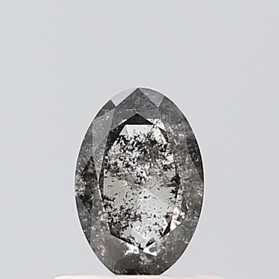 0.40 ct Oval Salt and Pepper Natural Diamond, VVS2
