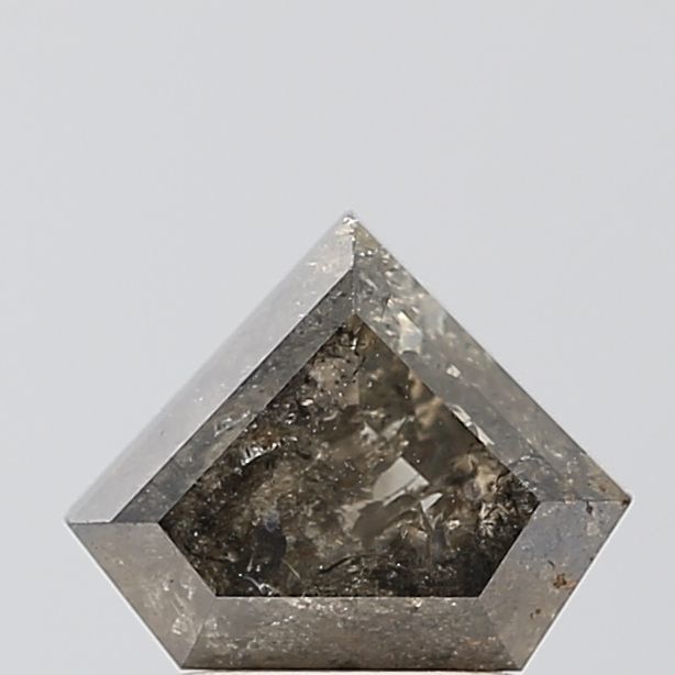 1.96 ct Trillion Salt and Pepper Natural Diamond, VS2