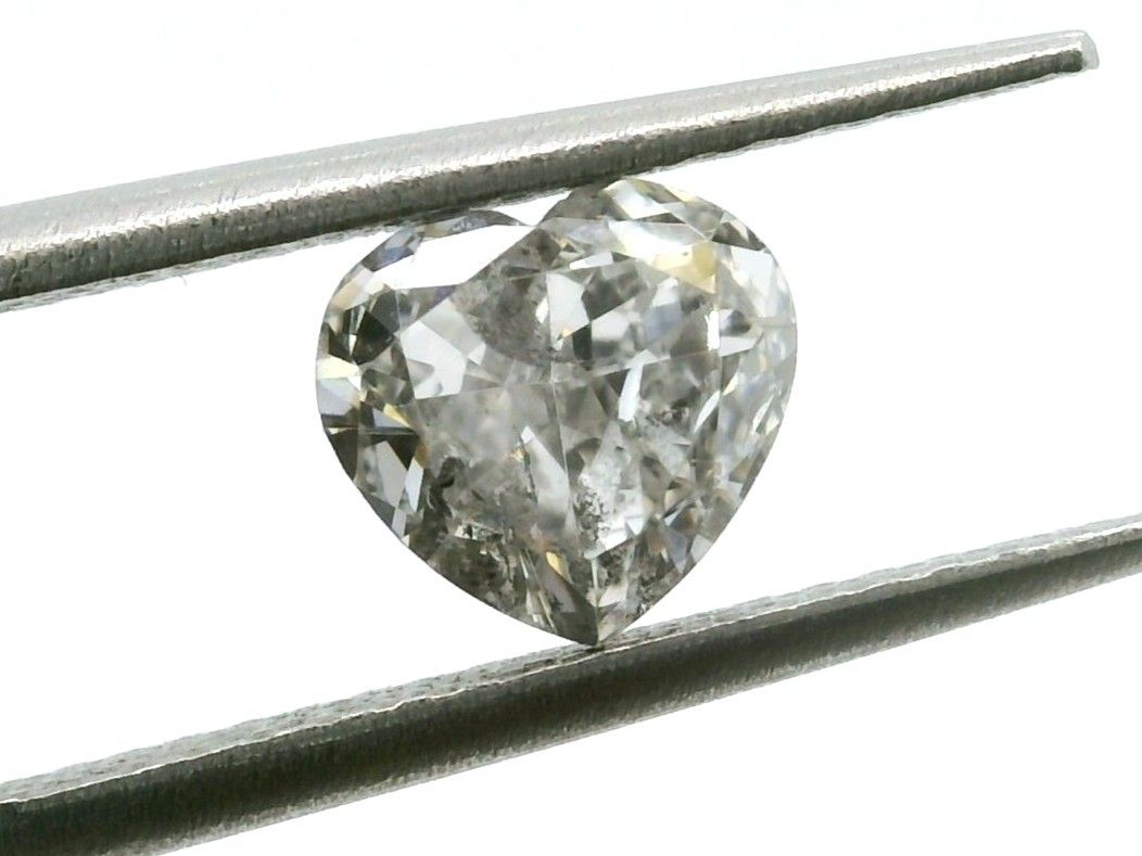 1.00 ct Heart Salt and Pepper Natural Diamond