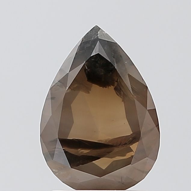1.68 ct Pear Salt and Pepper Natural Diamond, VVS2
