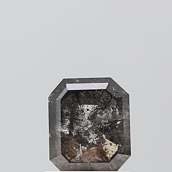 0.72 ct Emerald Salt and Pepper Natural Diamond, VVS2