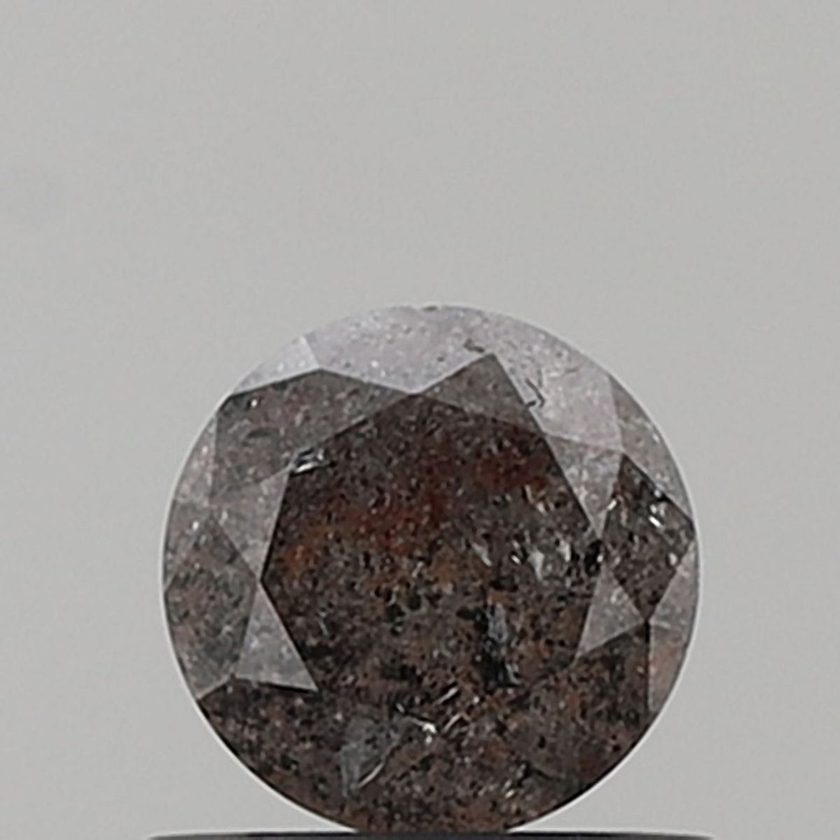 0.58 ct Round Salt and Pepper Natural Diamond, VS2