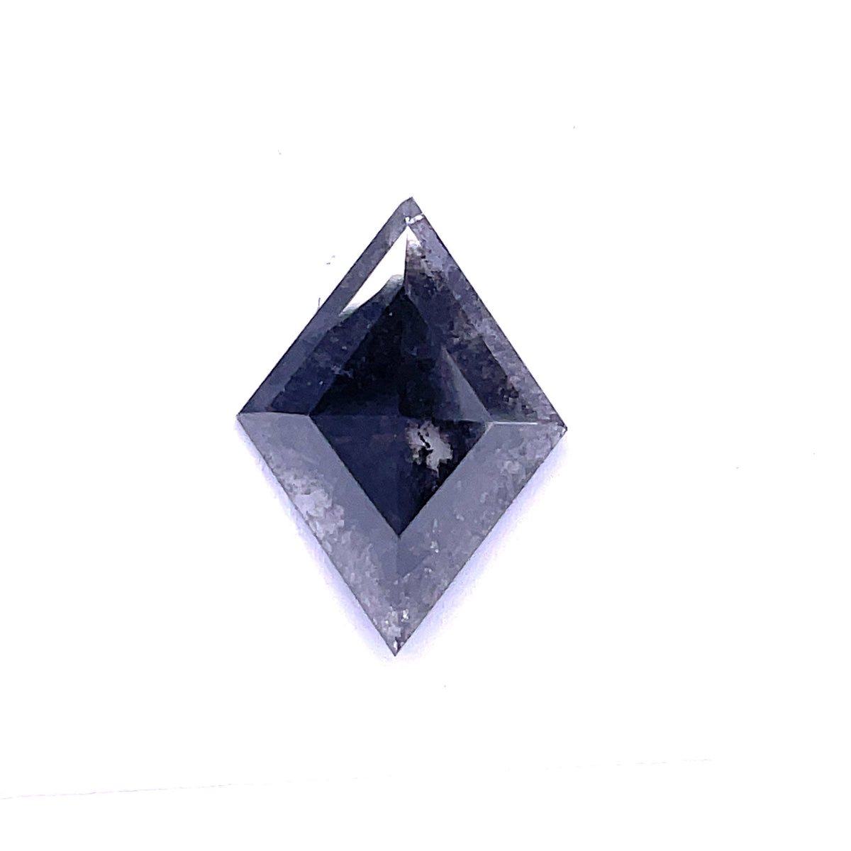 3.30 ct Lozenge Salt and Pepper Natural Diamond