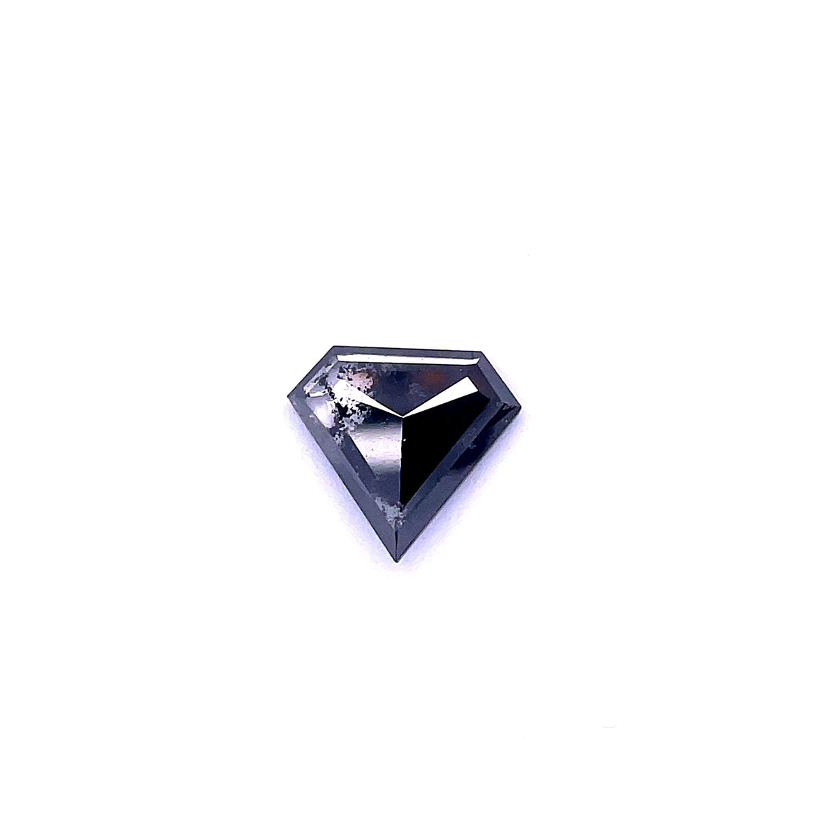 3.71 ct Shield Salt and Pepper Natural Diamond