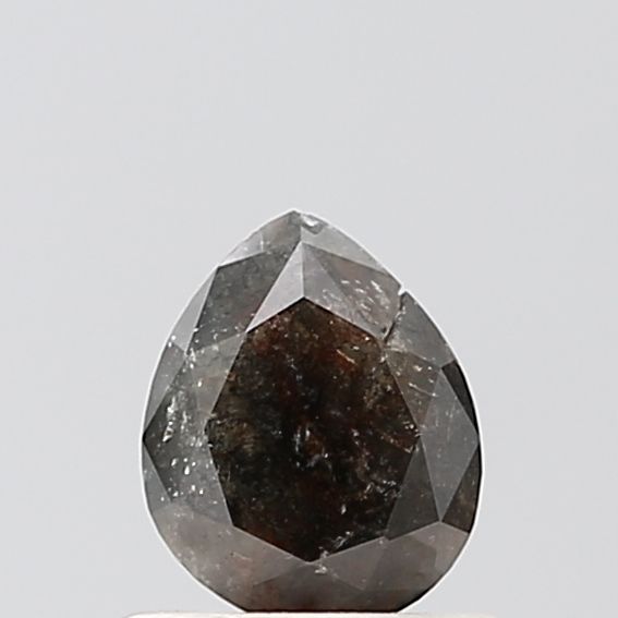 0.42 ct Pear Salt and Pepper Natural Diamond, VS2