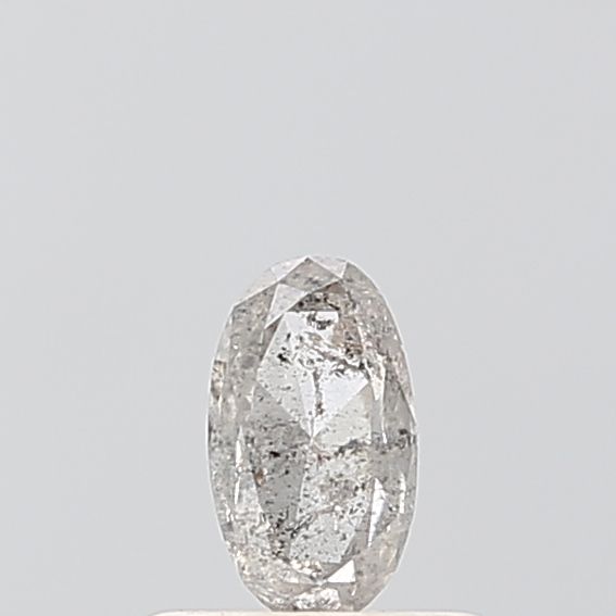 0.41 ct Oval Salt and Pepper Natural Diamond, VVS2