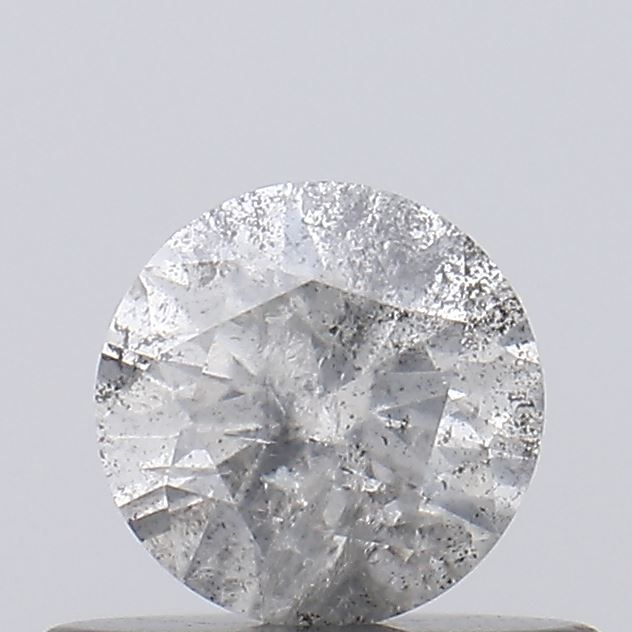 0.39 ct Round Salt and Pepper Natural Diamond, I3