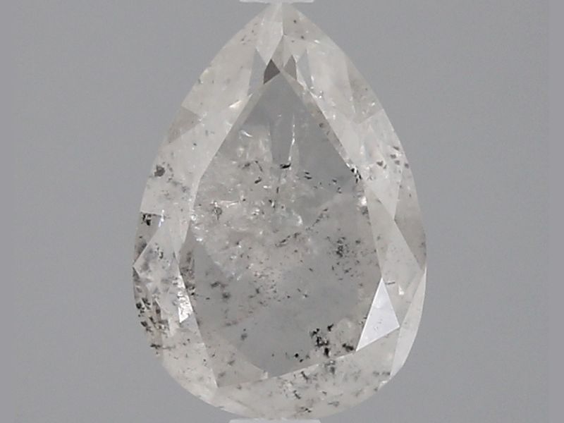 1.53 ct Pear Salt and Pepper Natural Diamond