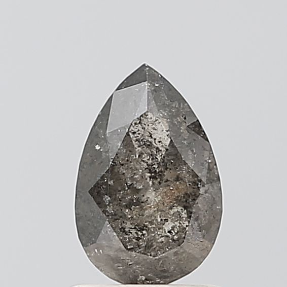 0.91 ct Pear Salt and Pepper Natural Diamond, VS2