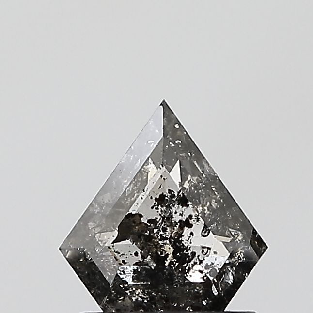 0.84 ct Trillion Salt and Pepper Natural Diamond, VS1