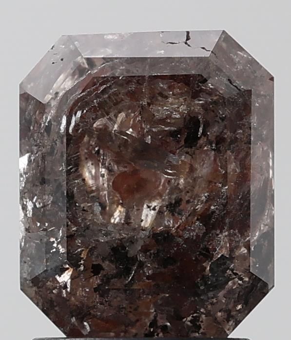 2.27 ct Emerald Salt and Pepper Natural Diamond, I3