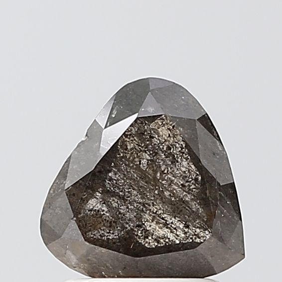 1.52 ct Heart Salt and Pepper Natural Diamond, VS1