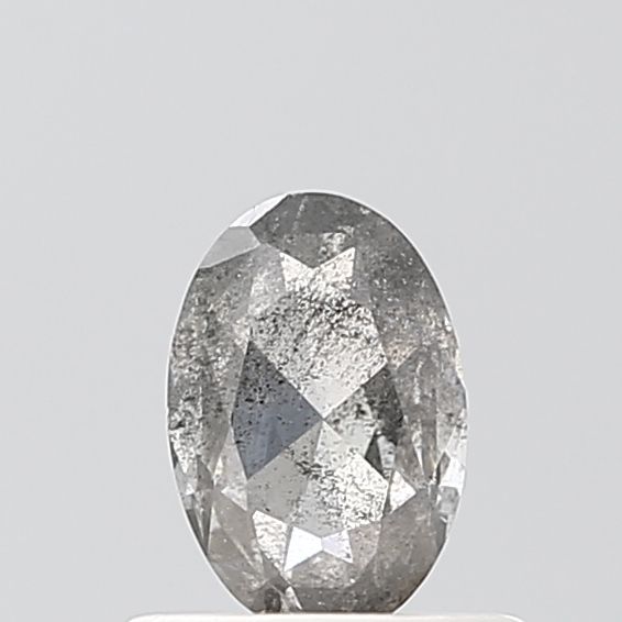 0.41 ct Oval Salt and Pepper Natural Diamond, VVS2