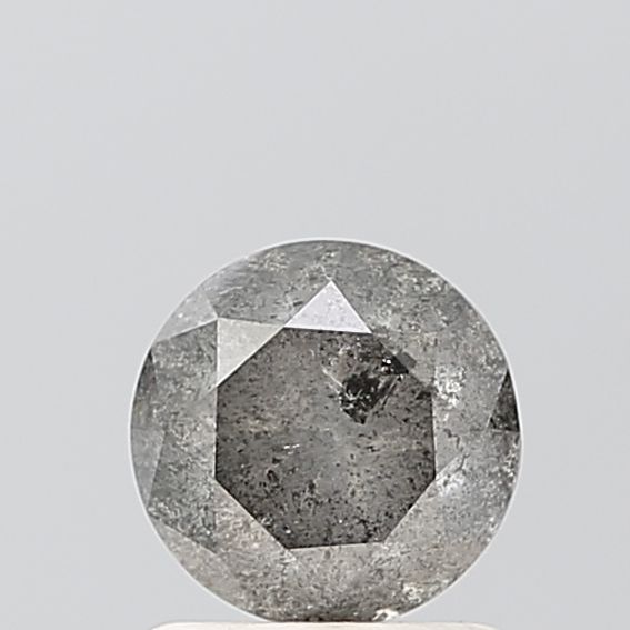 1.19 ct Round Salt and Pepper Natural Diamond, VVS1