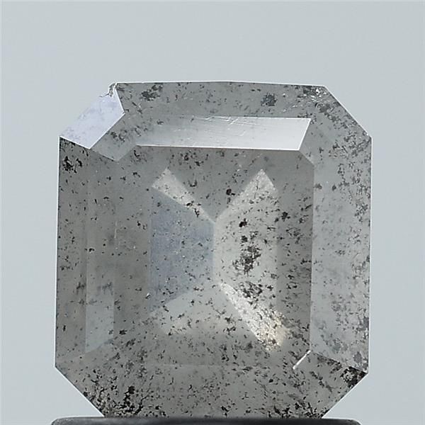 1.33 ct Emerald Salt and Pepper Natural Diamond, I3
