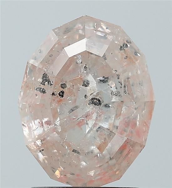 2.29 ct Oval Salt and Pepper Natural Diamond, I3
