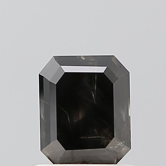 0.90 ct Emerald Salt and Pepper Natural Diamond, VS1